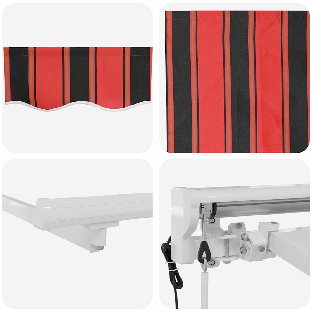 Tenda Retrattile Striscia Multicolore 350x200 cm Tessuto