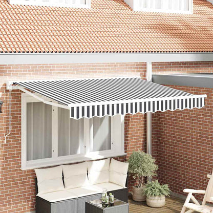 Struttura della tenda Antracite e Bianco 350 x 200 cm | homemem39