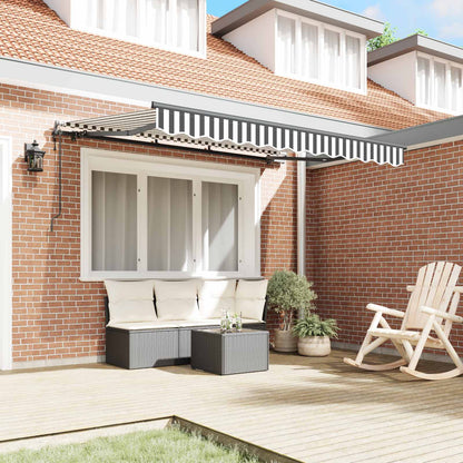 Tenda Retrattile Antracite 350 x 200 cm Tessuto | homemem39
