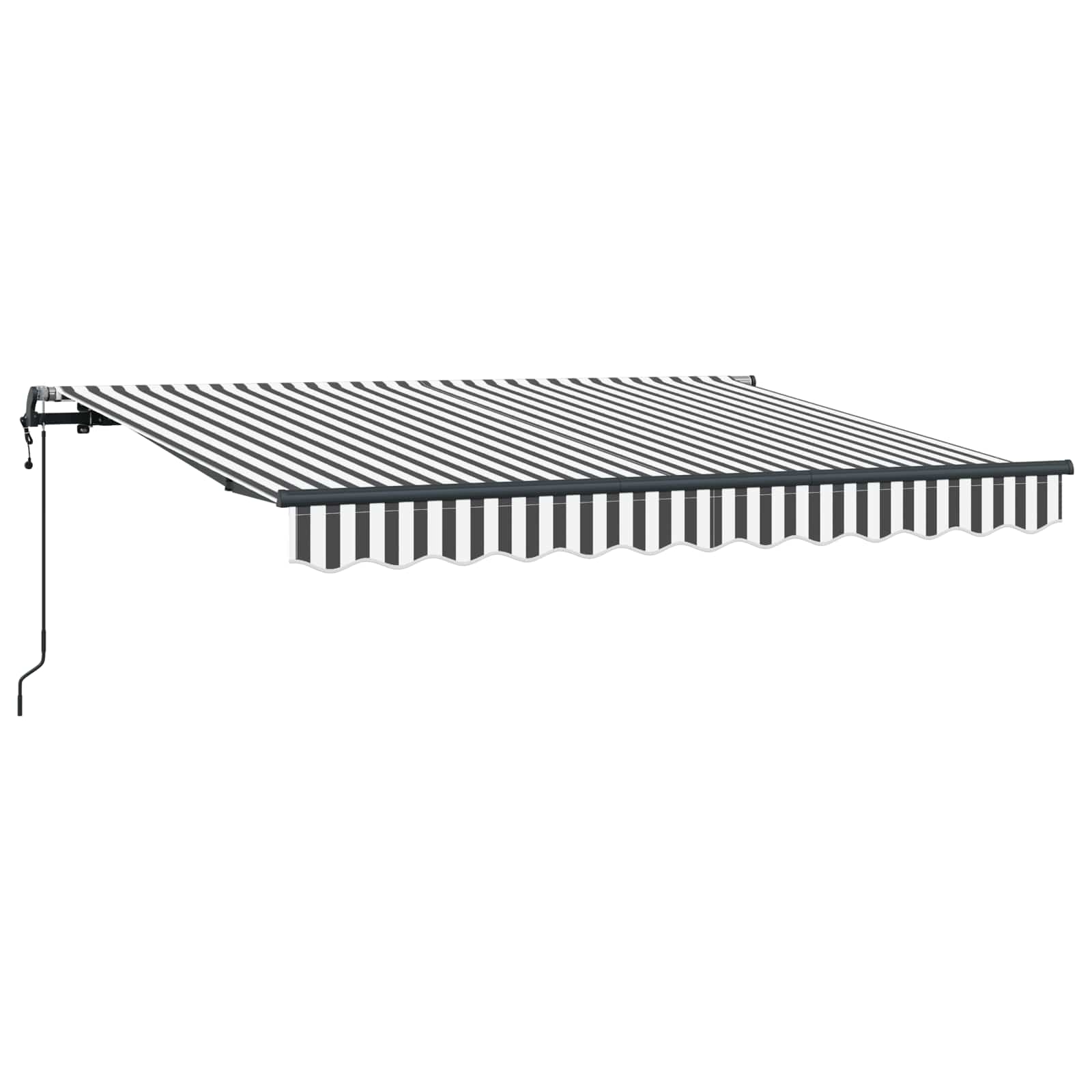 Tenda Retrattile Antracite 350 x 200 cm Tessuto | homemem39