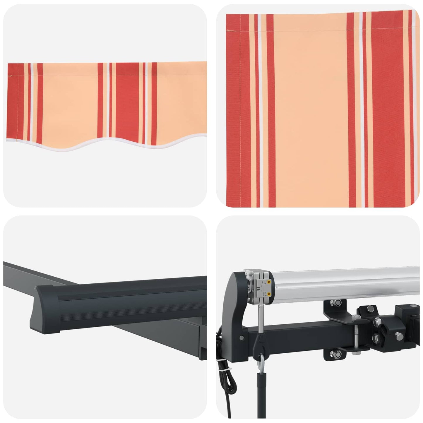 Tenda Retrattile Giallo 350 x 200 cm Tessuto | homemem39