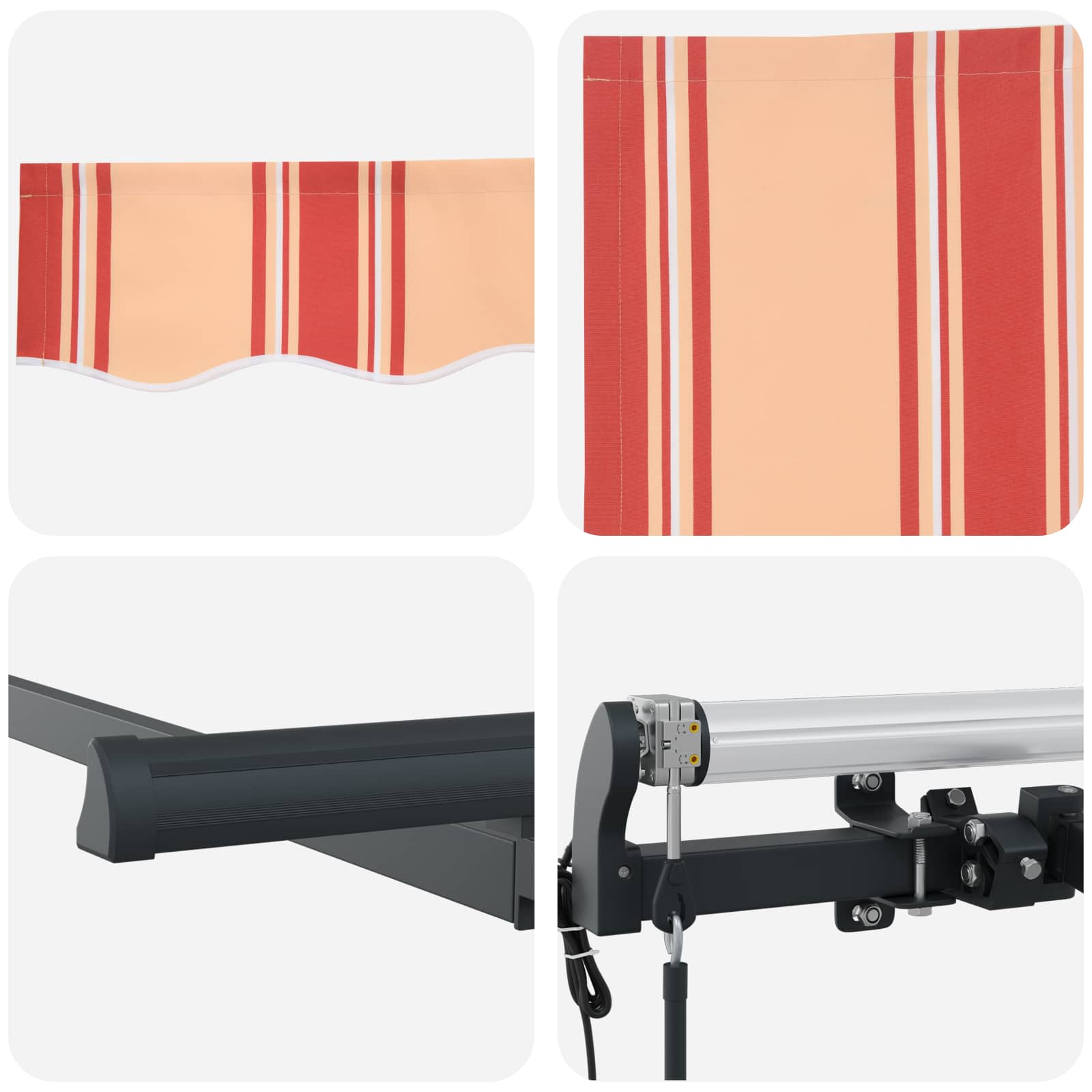 Tenda Retrattile Giallo 350 x 200 cm Tessuto | homemem39