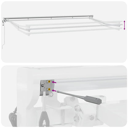 Tenda Retrattile Blu e Bianco 400x200 cm Tessuto