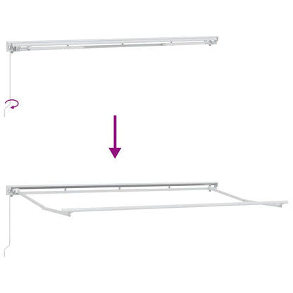 Struttura della tenda Crema 400 x 200 cm | homemem39