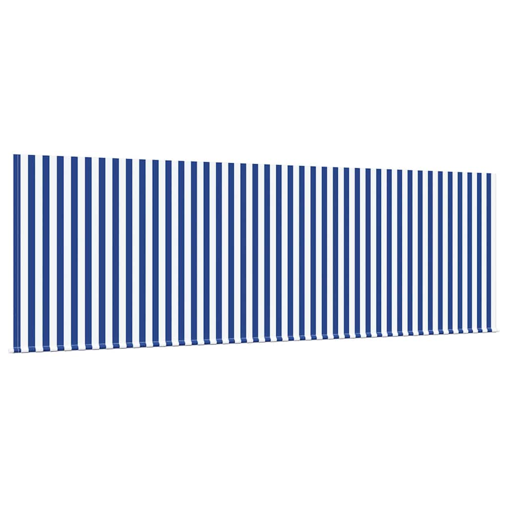 Tenda Retrattile Rigato Blu e bianco 400 x 200 cm Tessuto