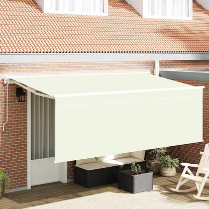 Tenda Retrattile Crema 400 x 200 cm Poliestere e Alluminio | homemem39