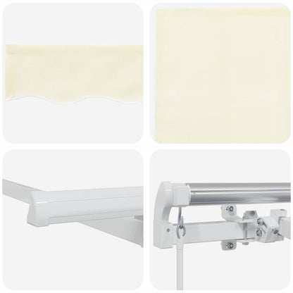 Tenda Retrattile Crema 400 x 200 cm Poliestere e Alluminio | homemem39