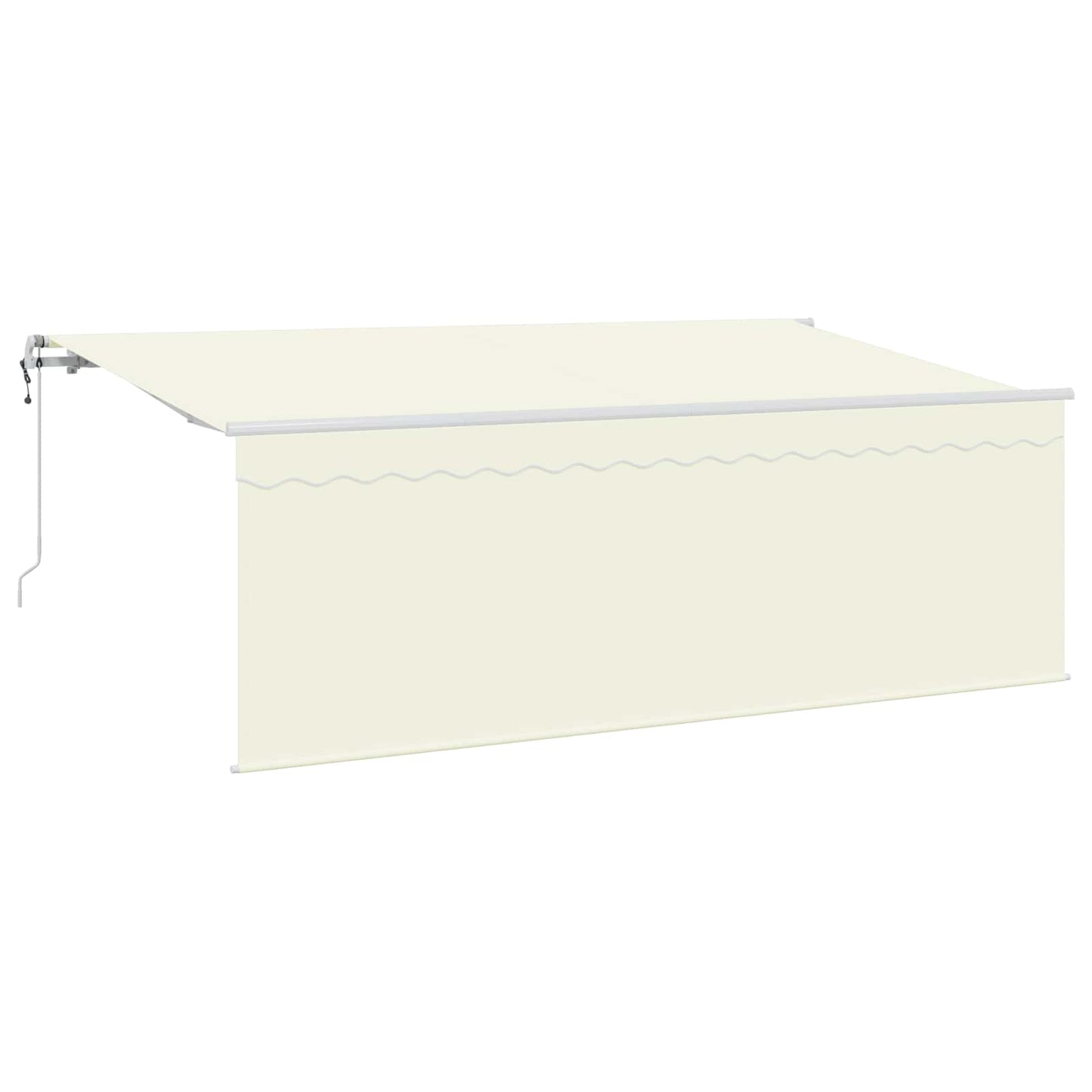 Tenda retrattile Crema 400 x 200 cm Poliestere e Alluminio