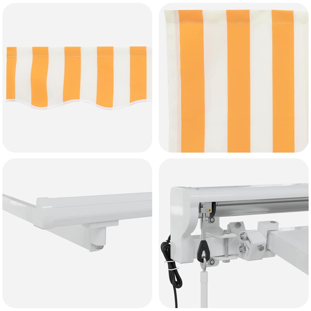 Struttura della tenda Giallo e Bianco 400 x 200 cm | homemem39