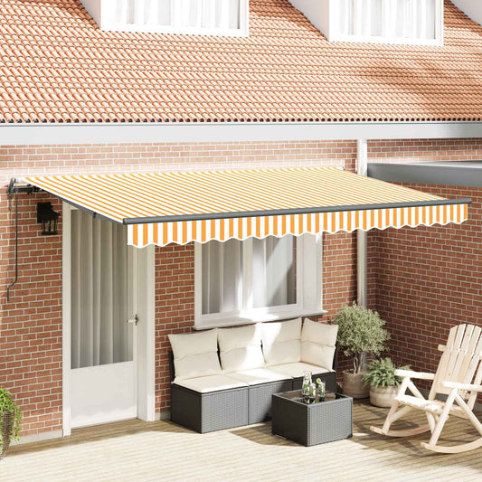 Tenda Retrattile Giallo 400 x 200 cm Tessuto | homemem39