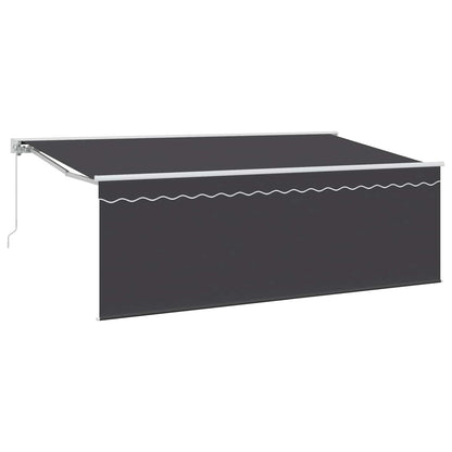 Tenda Retrattile Antracite 400 x 200 cm Poliestere e Alluminio | homemem39