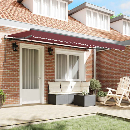 Tenda Retrattile Borgogna 400 x 200 cm Tessuto | homemem39