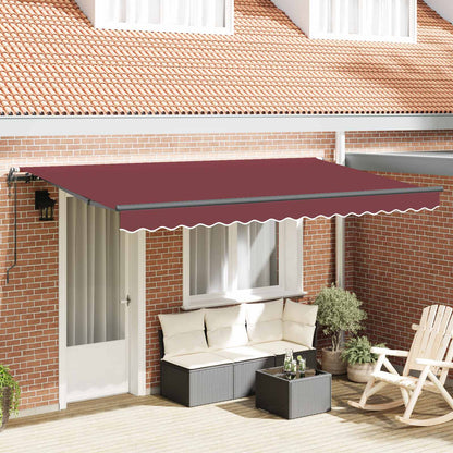Tenda Retrattile Borgogna 400 x 200 cm Tessuto | homemem39