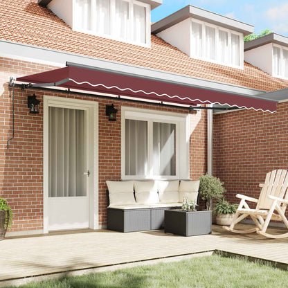 Tenda Retrattile Borgogna 400 x 200 cm Tessuto | homemem39