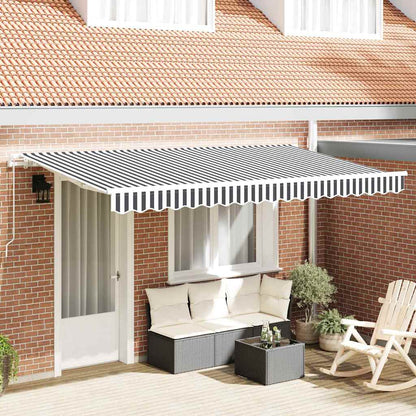 Tenda Retrattile Antracite 400 x 200 cm Tessuto | homemem39