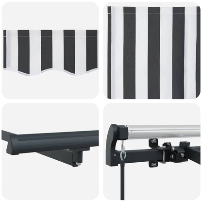 Tenda Retrattile Antracite 400 x 200 cm Tessuto | homemem39