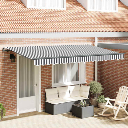 Tenda Retrattile Antracite 400 x 200 cm Tessuto | homemem39