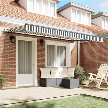 Tenda Retrattile Antracite 400 x 200 cm Tessuto | homemem39
