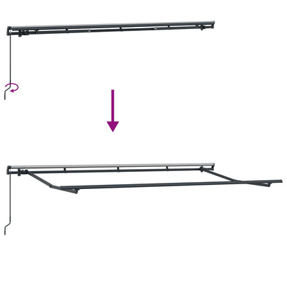 Tenda retrattile Giallo 400 x 200 cm Tessuto | homemem39