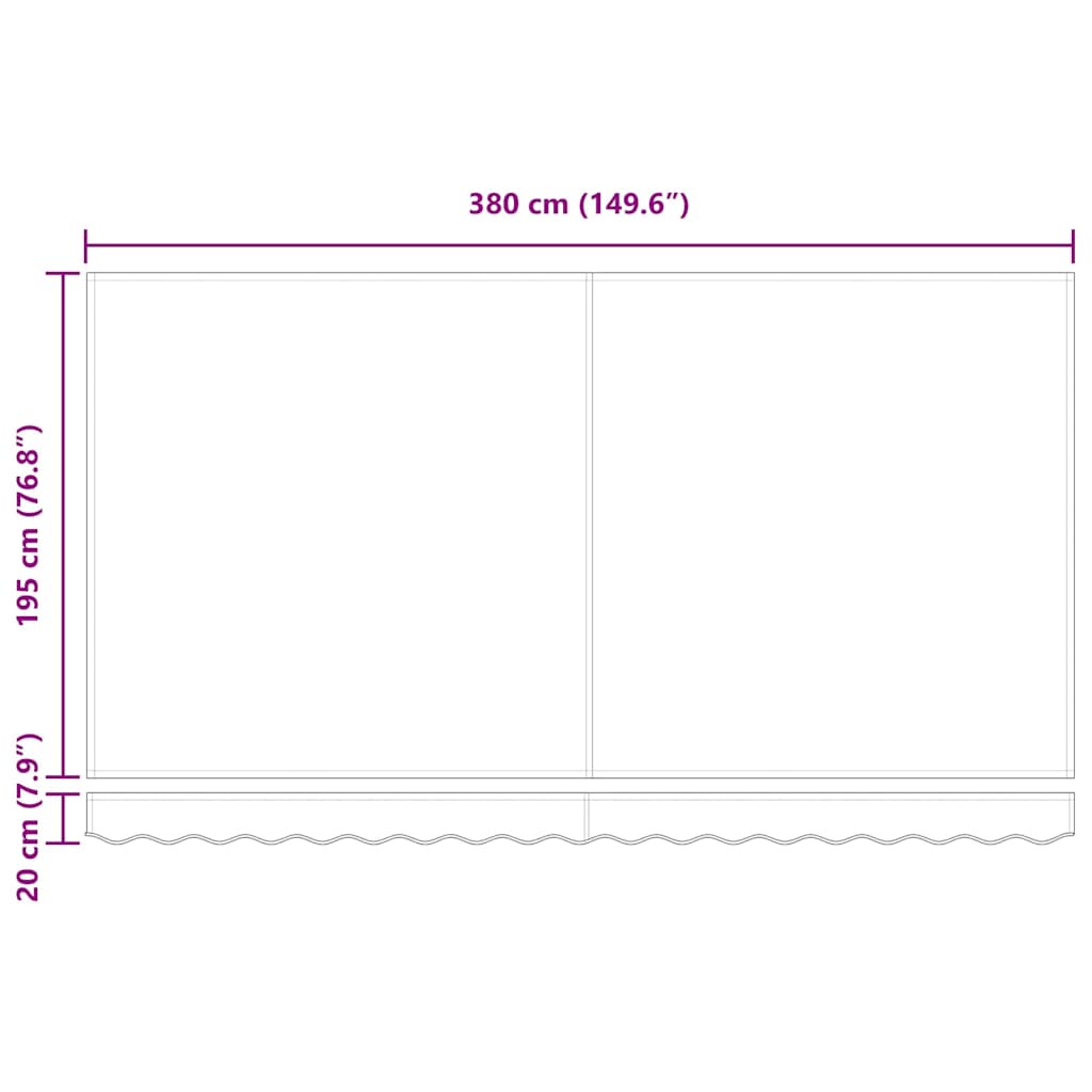 Tenda Retrattile Multicolore 400 x 200 cm