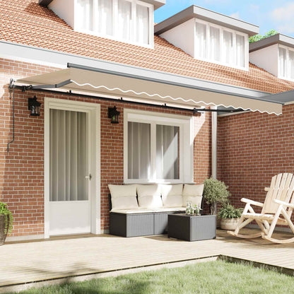 Tenda Retrattile Beige 400 x 200 cm Tessuto | homemem39