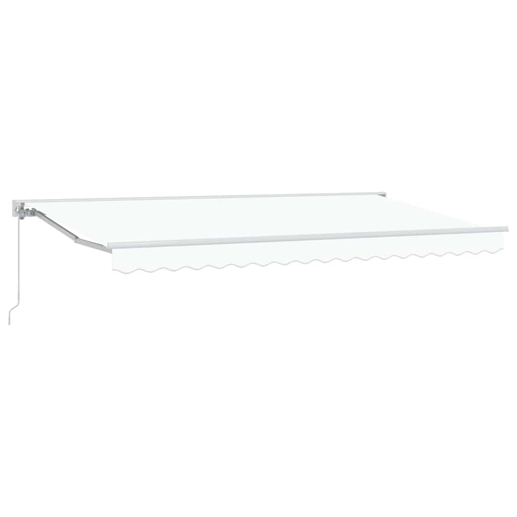 Tenda Retrattile Bianco 400x200 cm Tessuto