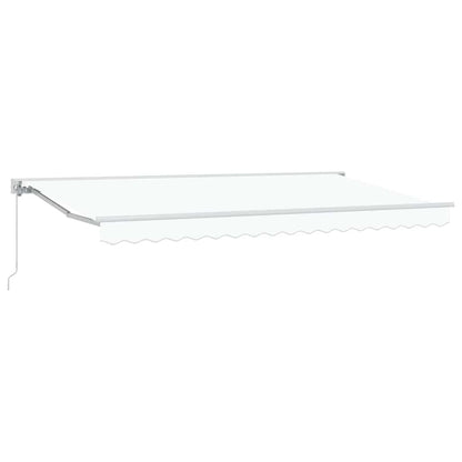 Tenda Retrattile Bianco 400x200 cm Tessuto