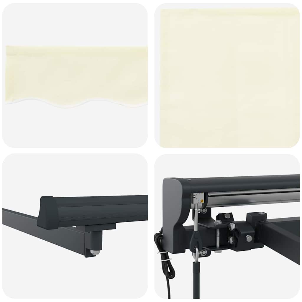 Tenda Retrattile Crema 300x250 cm Tessuto