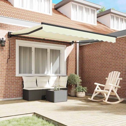 Tenda Retrattile Crema 300x250 cm Tessuto