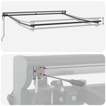 Struttura della tenda Crema 300 x 250 cm | homemem39
