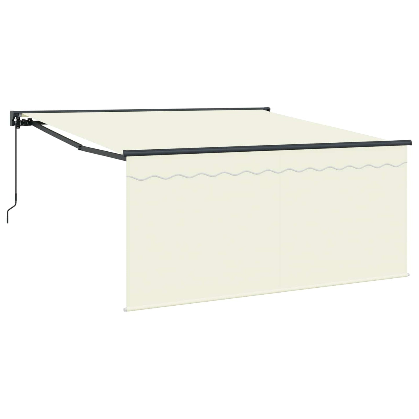 Tenda Retrattile Crema 300 x 250 cm Poliestere e Alluminio