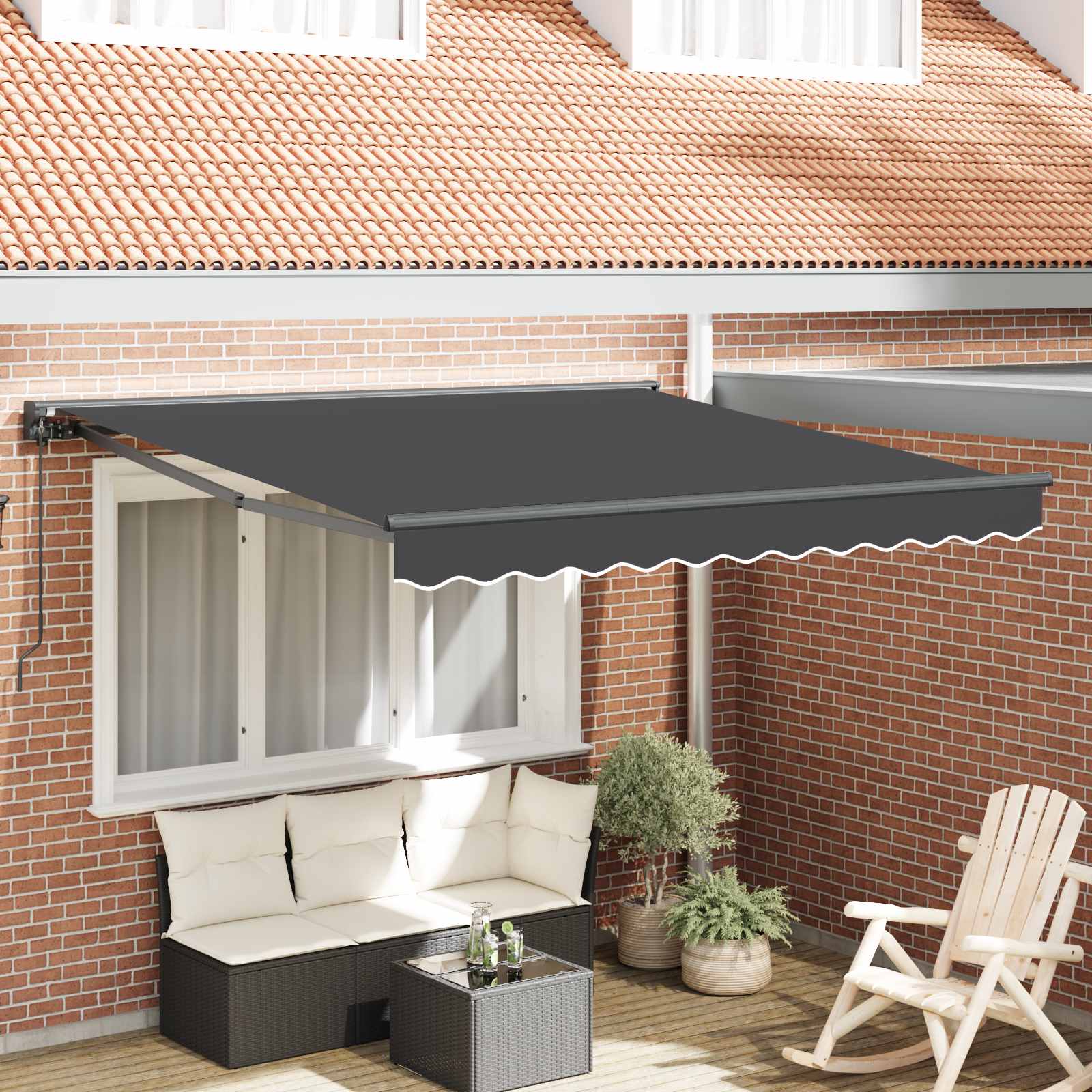Struttura della tenda Antracite 300 x 250 cm | homemem39