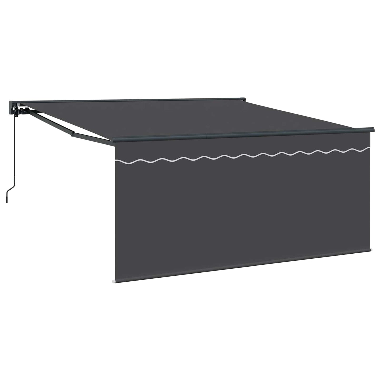 Tenda Retrattile Antracite 300 x 250 cm Poliestere e Alluminio | homemem39