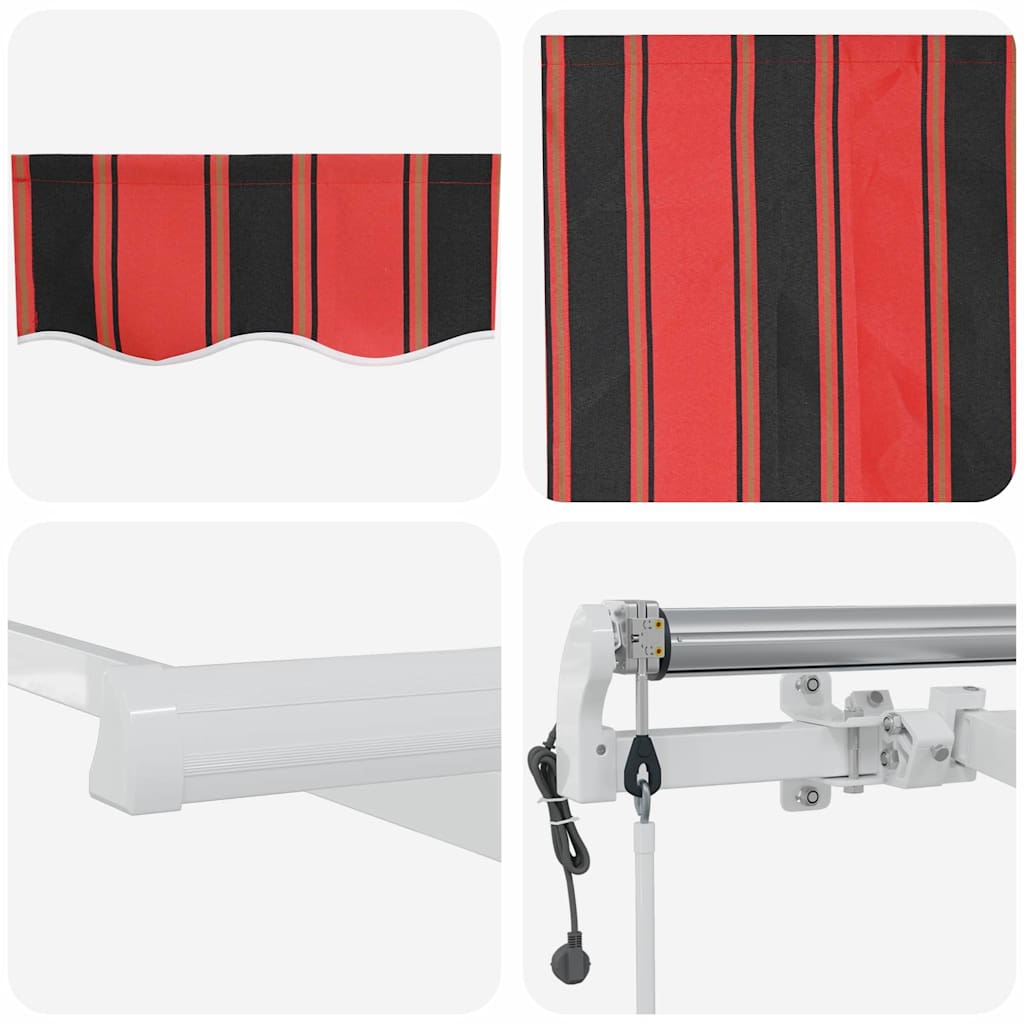 Tenda Retrattile 300 x 250 cm arancione e marrone