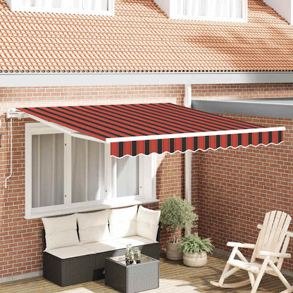 Tenda Retrattile 300 x 250 cm arancione e marrone