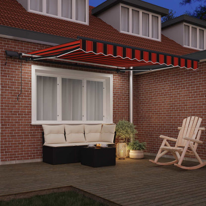 Tenda retrattile arancione e marrone 300 x 250 cm | homemem39