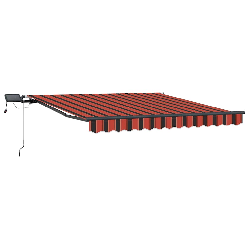 Tenda Retrattile arancione e marrone 300 x 250 cm Tessuto