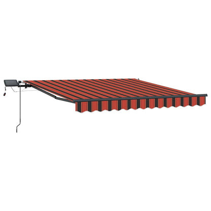 Tenda Retrattile arancione e marrone 300 x 250 cm Tessuto