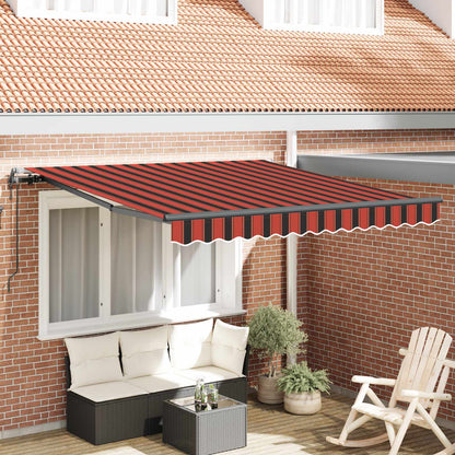 Tenda retrattile arancione e marrone 300 x 250 cm