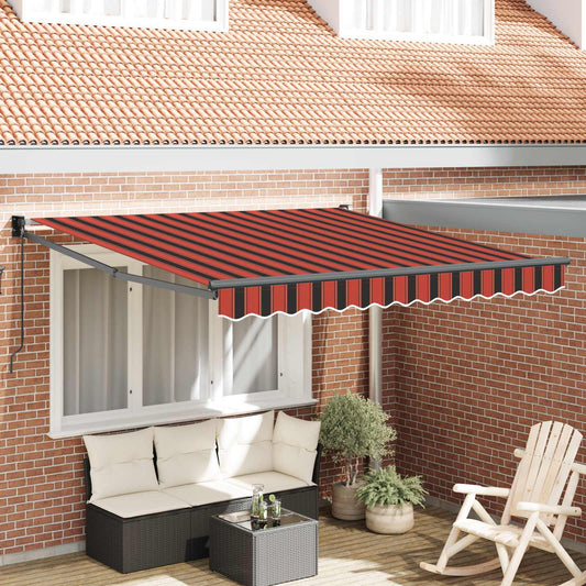 Tenda retrattile Arancione e Marrone 300 x 250 cm | homemem39