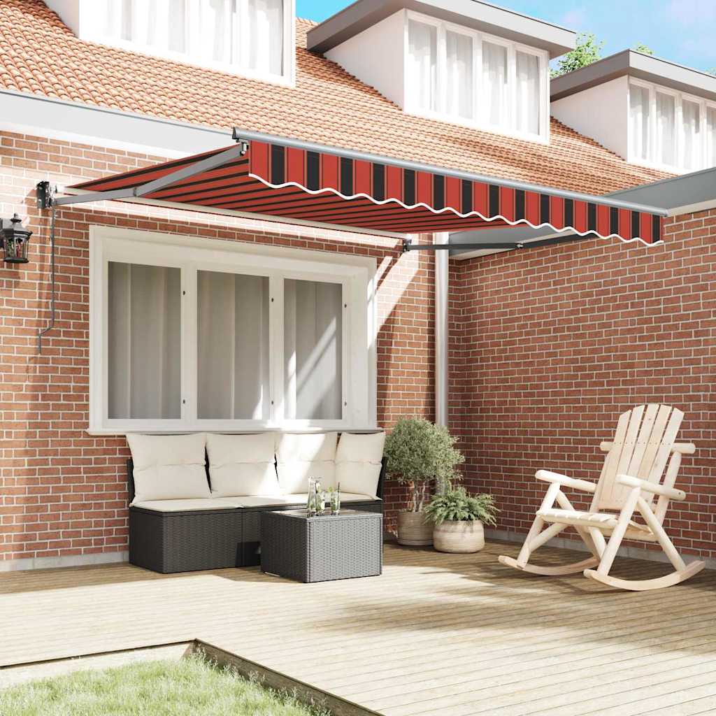 Tenda Retrattile Arancione e Marrone 300 x 250 cm