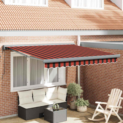 Tenda Retrattile arancione e marrone 300 x 250 cm