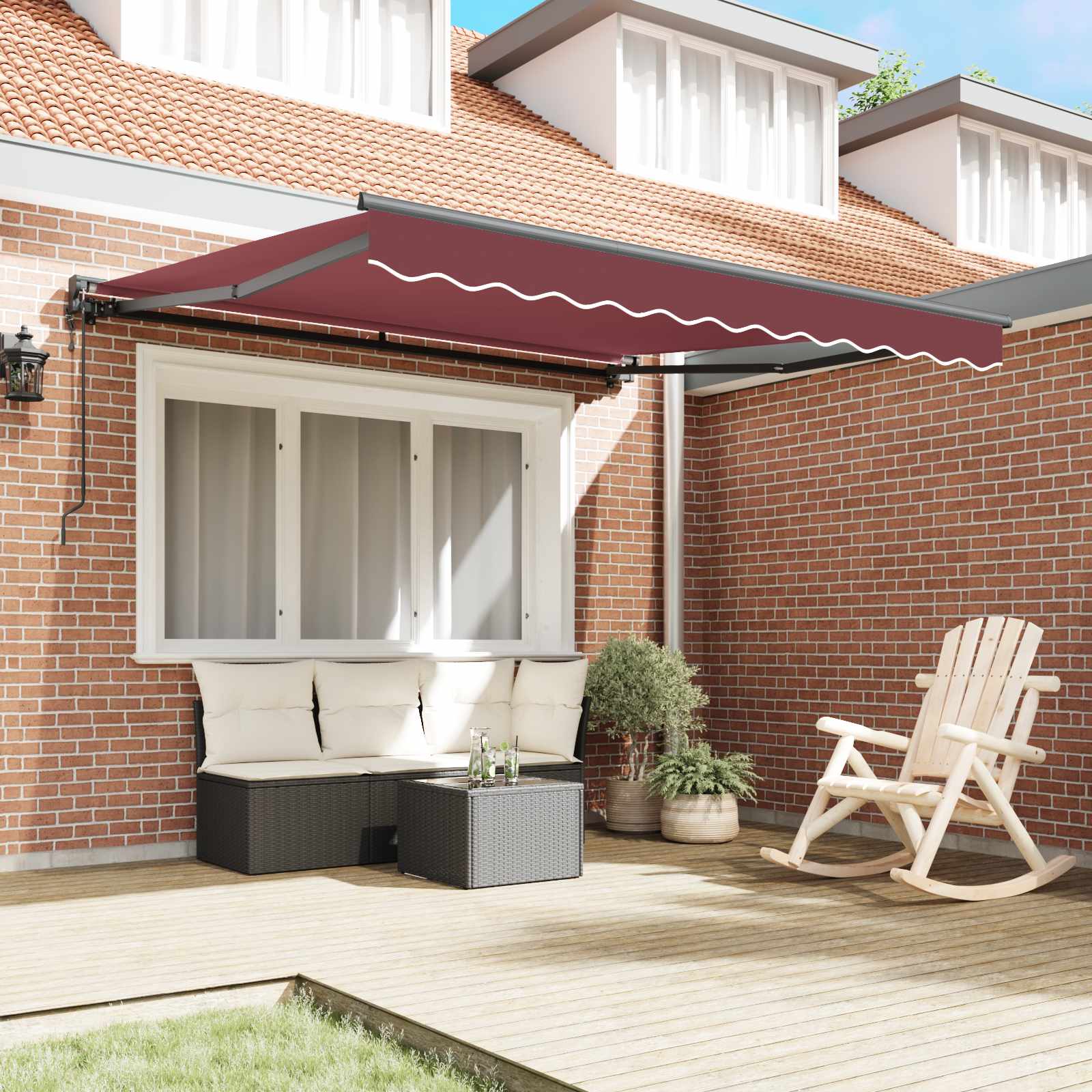 Struttura della tenda Borgogna 300 x 250 cm | homemem39