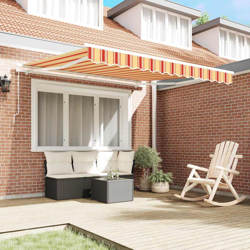 Tenda retrattile Giallo e Arancione 300 x 250 cm | homemem39