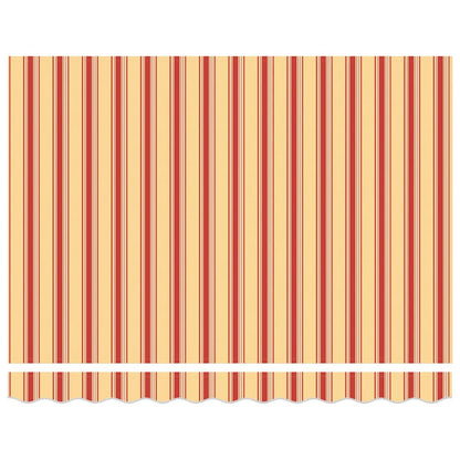 Tenda Retrattile giallo e arancione 300 x 250 cm Tessuto