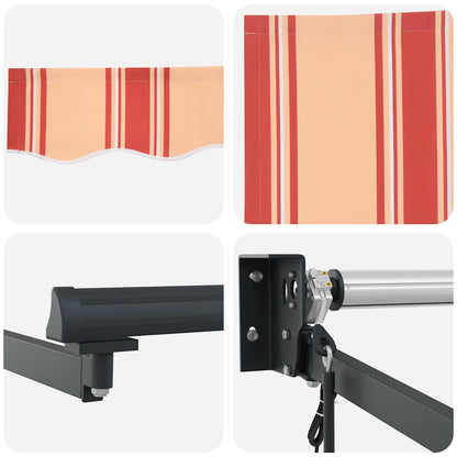 Tenda Retrattile Rigato Giallo e Arancione 300 x 250 cm