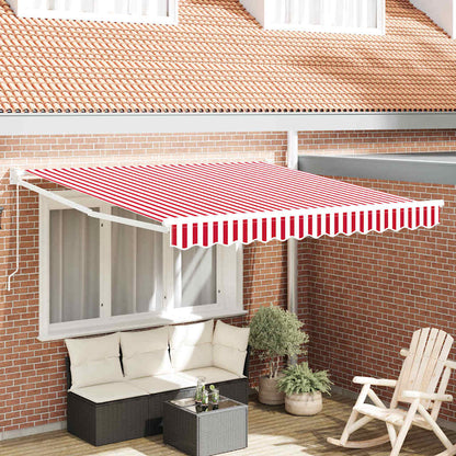 Tenda retrattile Rosso e Bianco 300 x 250 cm | homemem39