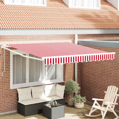 Tenda retrattile Rosso 300 x 250 cm Poliestere e Metallo | homemem39