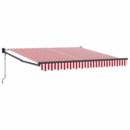Tenda Retrattile Rigato Rosso e Bianco 300 x 250 cm
