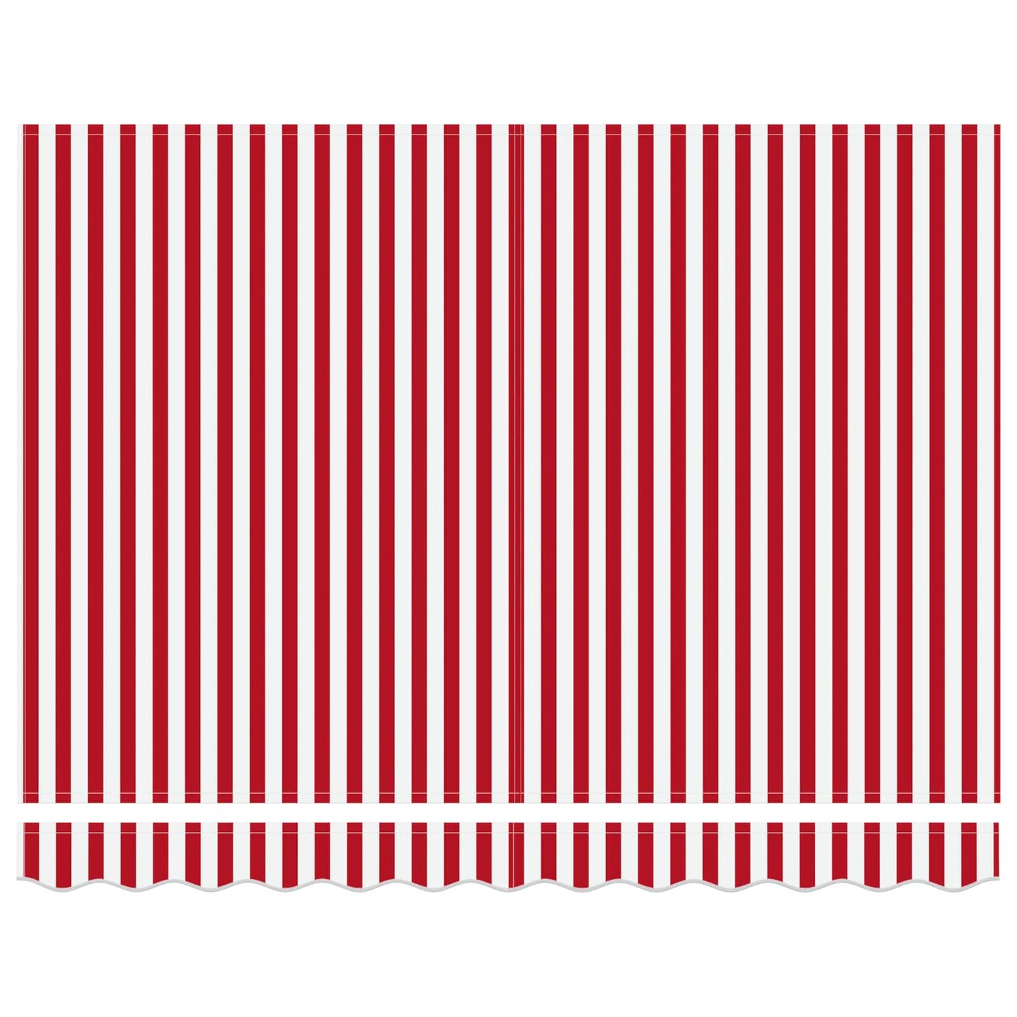 Tenda retrattile Rosso e Bianco 300 x 250 cm Tela e Alluminio | homemem39